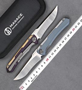 Maxace Kestrel Folding Knife M390 Blade Titanium stop G10 Uchwyt kempingowy polowanie na zewnątrz rybołówstwo kuchnia EDC narzędzia 2424281