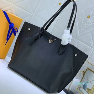 Bolsa de bolsas de compras Designer de moda feminina de alta qualidade Taurillon Bolsa de luxo de grande capacidade para bolsas de couro