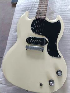 Cabos sg 400 guitarra elétrica branca natural p90 hardware cromo