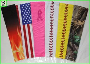 2020 för cancerband armhylsa baseball sömmar Royal Sports Arm Sleeve Basketball Baseball Camo 138 Colors8312867