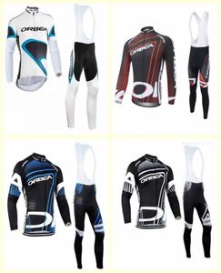 Orbea Team Cycling Sleeves Longes Jersey Bib Pants Definir mais novos homens de alta qualidade Sports U1227124013255