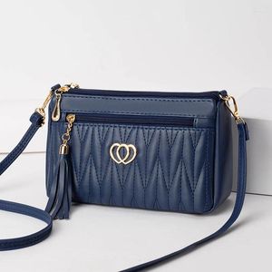 Bag 2024 Mini Crossbody Handbag Women's Niche Tassel Soft Leather Mailman's Purse Ladies High-end Messenger