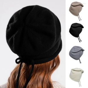 Beretti Cappello in cofano di moda per uomini e donne in stile acrilico a maglia tosti di turbante a corto di turbante a corto crash