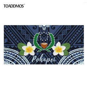 Toaddmos Pohnpei Plumeria Polynesian Design Seft Bath Towels for Women Men Beach Summer Swimb