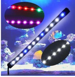 Taucher wasserdichte Aquariumfischtank 6W LED LACK Lampe Streifen EU Stecker Fisch Aquatische Haustier -Leuchten Push -Switch6597638