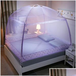 Mosquito Net Round Done For Adts Three-Door Canopy Netting Princess Bed Zipper Students Mesh Tent Vt0149 Drop Delivery Home Garden T T Otpij