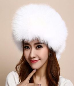 Women futra futra rosyjskie futro prawdziwego trapera zima ciepła naturalna czapka szopa szopa bombowca dla kobiet H2092789958