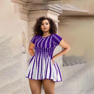 Party Dresses Women Summer 2024 Wholesale Clothing Striped Tie Dye Print Casual Sweet Fashion Streetwear Mini Dress Drop