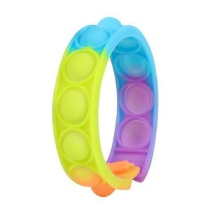 Toys Sensory Ring Bracelets Puzzle Press Finger Bubbles Stress Bracelet Wristband2321021