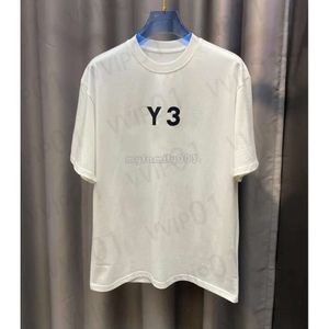 New Designer 2024 Men's Women's Designer Short Sleeved T-Shirt Y-3 Y3 Couple Printing Letters Pure Cotton Short-Sleeved Tees Casual Round Neck 26