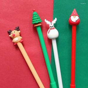 Penna gel regalo di buon Natale da 4 pezzi per la scrittura di penne inchiostro a colori neri da 0,5 mm Penne di inchiostro Babbo Natale ULLA SCUOLA ALEGNO A6042