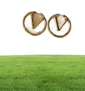 2022 Luxury Big Gold Hoop Earrings for Lady Women Orrous Girls Ear Studs Set Designer Jewelry Earring Valentine039S Day Gift EN8513905