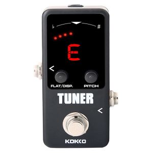 Guitar Kokko Guitar Effect Pedal Tuner Guitar Pedal Processsor Chromatic Tuner LED Display Musikinstrument Elektriska gitarrer delar