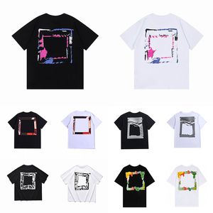 Summer Designer T-shirt Mens Womens Black White Tees Tops Man Casual Street Graffiti Shirt Sweatshirt Men Högkvalitativa t-shirts