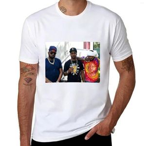 Erkek tankları hip hop griselda batı tarafı gunn t-shirt gümrük spor hayranları erkek beyaz tişörtler