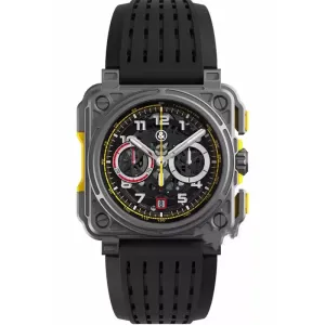 ساعة معصم BR Model Sport Rubber Watchband أوتوماتيكي بيل بيل الفاخرة متعددة الوظائف العمل