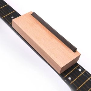 Cabos Blocos de madeira Fix Fret Fret Ends Grind Edge Burr Repair Tool Guitarra Chanfer Fertice Tools 175x56mm