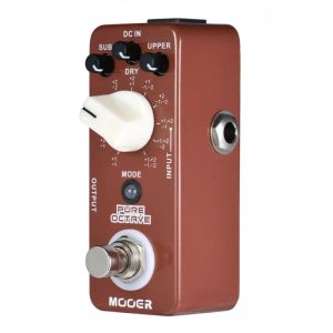 Gitarre Mooer Pure Octave Pedal Gitarren -Effekt -Pedalprozessor für E -Gitarrenzubehör Polyphonische Oktave 11 Oktave Modi