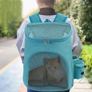 Кошачьи перевозчики собачья рюкзак для питомца Сумка с сеткой для маленьких собак кошки щенки комфорт авиакомпания одобренная Hikin