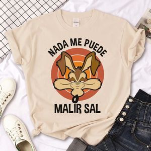 Wile E Coyote футболки Women Y2K Manga Streetwear Top Женская одежда манги 240415