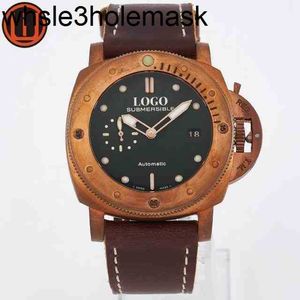 Designer di orologi ad alta panorassa di qualità Luxury per il movimento dell'orologio da polso meccanico da uomo 47mm Bronzo Pam Luxury S6PQ