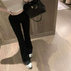 Women's Leggings Mm Family 24ss Long Leg Side Split Casual Pants Fashion Versatile Slimming