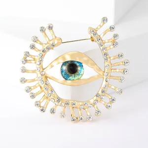 Brooches Big Blue Eye Round Women Unisex Design Charming Eyes Party Office Brooch Pin Gifts