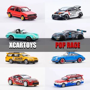 Xcartoys PopRace 164 Model Car Classic Modification Series Diecast Vehicle Toys Collection Gifts for Teenagers Adults 240408