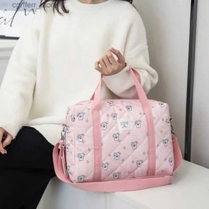 Diaper Bags Printed Mommy Bag Baby Diaper Nappy Bag Storage Maternity Shoulder Bags Organizer Cotton Quilted Women Messenger Bag L410