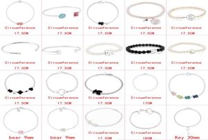 2021 100 925 STERLING SLATA CLASSIFICAÇÃO BRACELETA DE URSO CARTO DE ALTA QUALIDADE Moda boa feminina fábrica fábrica inteira Direct S255734632