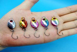 HOOFISH 20PCSLOT Micro Jigging Metal Lure 2g3g5g Mini lure with Single Hook Artificial Lures Jigbait Fishing Tackle2343441