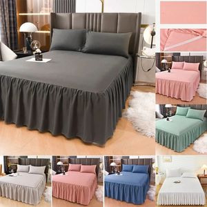 Gonna a letto a colori solido Copertina singola Protettore a materasso non slittiere all'ingrosso 12m15m18m2m senza cuscino 240415