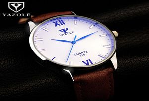 Yazole Blue Glass Wrist Watch Men Watch Fashion Men39s Watch Waterproof Mens Watches Clock reloj hombre 2018 Erkek Kol Saati8097245