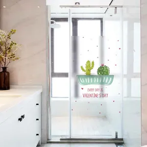 Window Stickers Bedroom Glass Door Sticker Bathroom Electrostatic Balcony Frosted Transparent Opaque Film