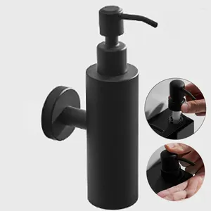 Liquid Soap Dispenser WETIPS Black 304 Stainless Steel Hand Refill Dispensers Pump Shower Wall Mount