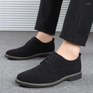 Dress Shoes Men's Fall Construction Site Labor-Protection Work Suit Wear-Resistant Leather Sports Leisure Black Hidden El