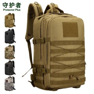 Rucksäcke Männer Rucksäcke große Kapazität Militärtaktische Wanderung erweiterbar 45 -l Backpack Tactical Rucksack Armee Angriff Pack Molle S457