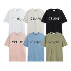 CE24SS Nuova lettera classica Stampato a maniche corte T-shirt Design per entrambe le donne, versatile alla moda