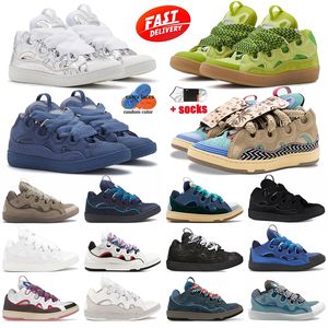 Najlepsze designerskie buty Lavines Curb Sneakers Kolorowe sznurówki drukowane gradient kolor mennicy zielona wygodna czekolada mężczyźni kobiety na świeżym powietrzu Rozmiar szkoły 35-46