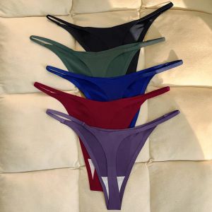 Bras 1pc/lot Women Women Seamless Silk Sports Mutandine Seamless Comfort In biancheria intima Gstring femmina Tiny Thanys Woman sexy Tpanties Pack