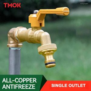 Смесители раковины для ванной комнаты TMOK Outdoor Garden Caucet Antifrze Brass Bibcock для и ирригационной стиральной машины вода бассейн