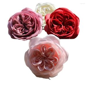 Flores decorativas 16pcs/caixa artificial Austin Soop Head Head Casamento Casamento Casa Decoração de Natal Diy Party Supplies Making Bouquet Shop