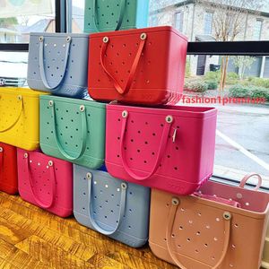 Top Quality Bogg PVC Beach Bag Mens Big Plastic Tote Classic Shopping Shopping Designer Väskor Crossbody Womens Luxury Summer Weekend Handbag Lagring Kopplingsväska