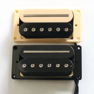 Cables Rail and Hex Screw Pole Electric Guitar Humbucker Pickups In Black/White/Ivory Colors With Flat frame