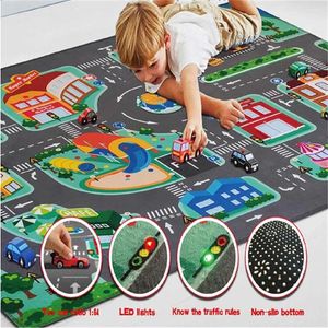 Tappeti a led luci tappeti per bambini tappeti bambini giocano gattonare rampicano puzzle tappetino 3d tappetino regalo di compleanno