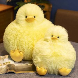 Animais de pelúcia de pelúcia gigante redondo redondo amarelo pato pluk pluxh brinquedo fofinho animal fofo brinquedo recheado para crianças coelho super macio boneca pluxusie presente l47