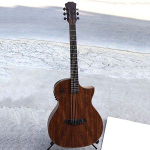 Guitar 6 String Electric Display Guitar For Adults 40 Inch Wood Folk Acoustic Guitar Beginner Classic Professional Guitare Music HX50JT