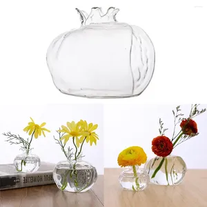 Vases Pomegranate Vase Tabletop Decorative Glass Bottles Wedding Decor