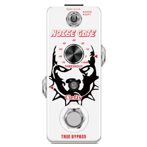 Guitar Clefly Guitar Noise Gate Pedal Noise Killer Pedals Noise Suppression Effects for Electric Guitar Hard Soft 2 Modes