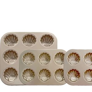 4/6/9/12 hål Madeleine Mold/Pan Carbon Steel French Madeleine Baking Tray Non Stick Mini Madeleine Cake/Cookie Pan/Sheet